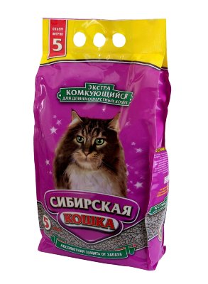 Сибирская кошка Экстра (комкующийся) 5л Комкующийся наполнитель