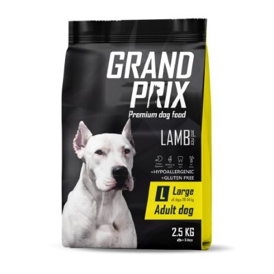 GRAND PRIX Large Adult д/взрослых собак крупных пород с ягненком 2,5 кг Супер-премиум класс