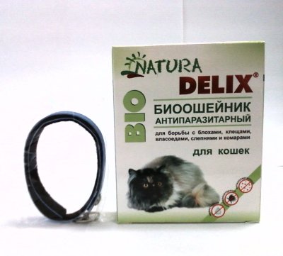Деликс-Био Ошейник для кошек антипаразитарный Биоошейник для кошек