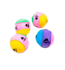 TRIOL Игрушка "Мяч поролоновый трехцветный ЛАПКИ" 4см