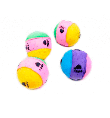 TRIOL Игрушка &quot;Мяч поролоновый трехцветный ЛАПКИ&quot; 4см 