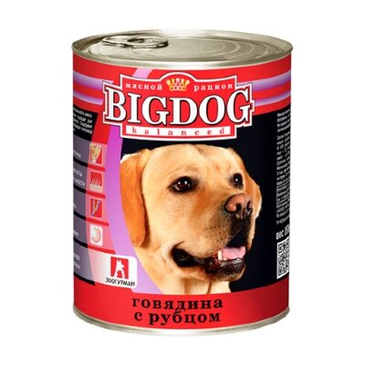 BIG DOG Говядина с бараниной 850 гр ж/б 