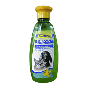 БИОФЛОР Шампунь бактерицидный для собак и кошек, 245 мл Шампунь для собак и кошек