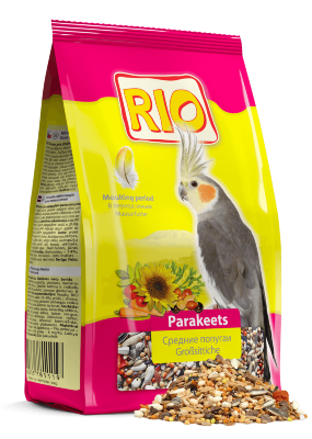 RIO Корм для средних попугаев в период линьки, 500г Корм для птиц