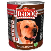 BIG DOG Говядина с гречкой 850 гр ж/б